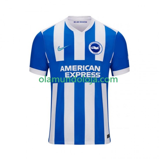 Camisola Brighton & Hove Albion Homem Equipamento Primeiro 2025-2026 Manga Curta